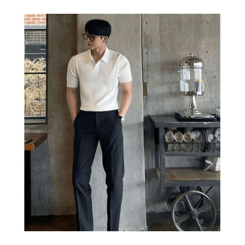 Arctic fox K-Style polo T-shirt