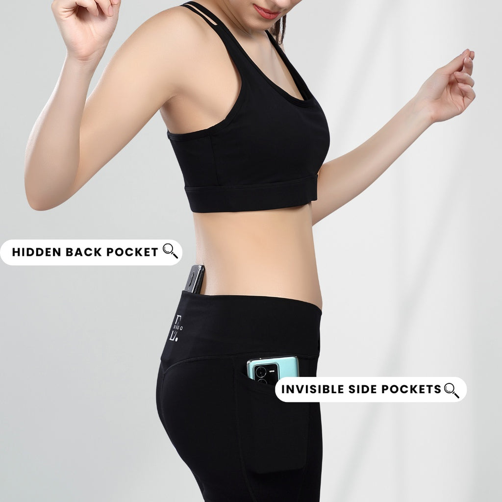 Criss-cross high waist leggings