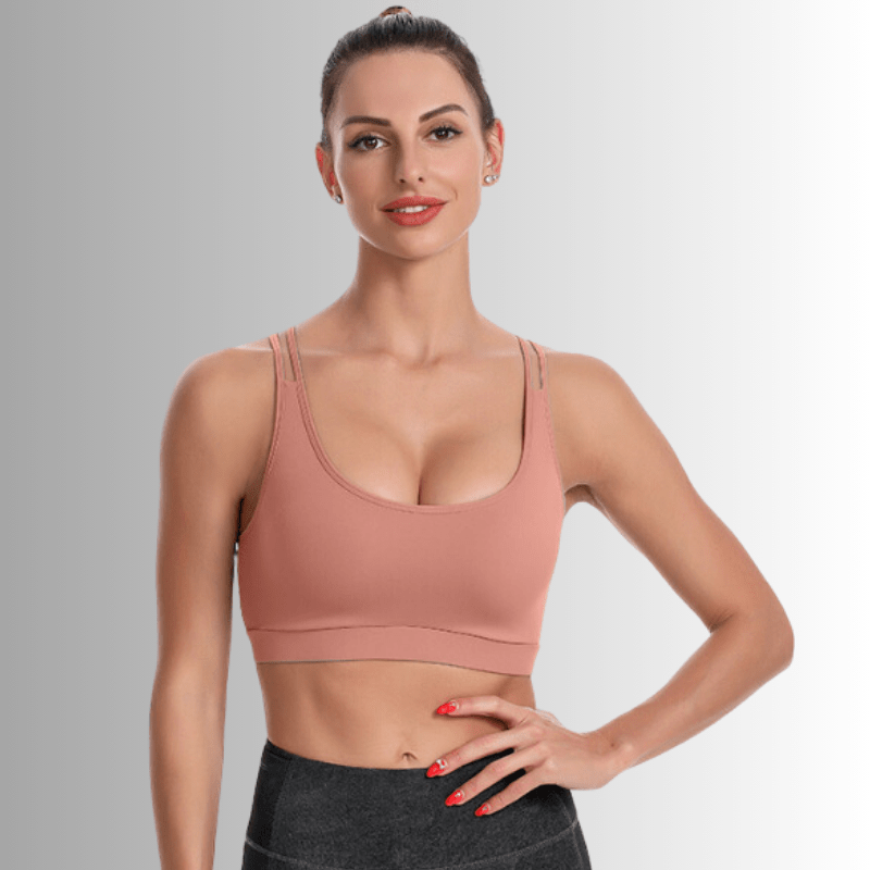 Double cross moderate impact Sports Bra