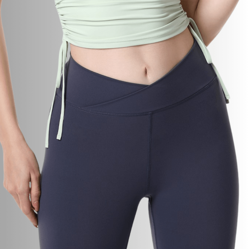 Criss-cross high waist leggings