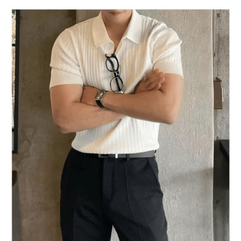 Arctic fox K-Style polo T-shirt
