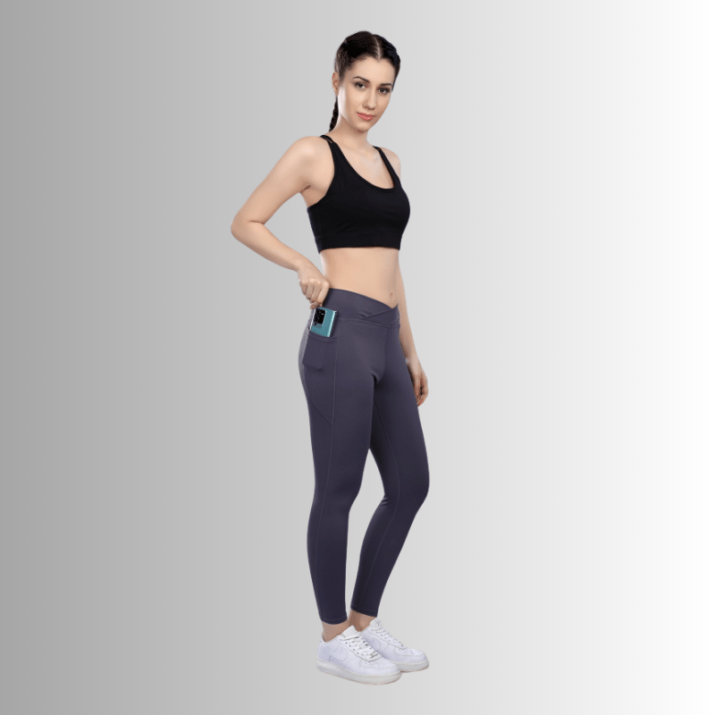 Criss-cross high waist leggings